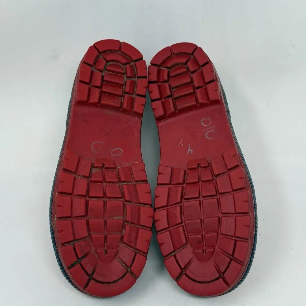 Sorel Little Drizzle Short Rain Boots Kids Size 2 Red Rubber Front Zip Unisex